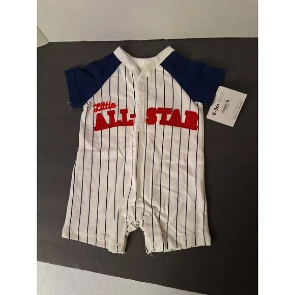 Child of Mine by Carter's Baby Boys' All Star One Piece 0-3 Month - Picture 1 of 5